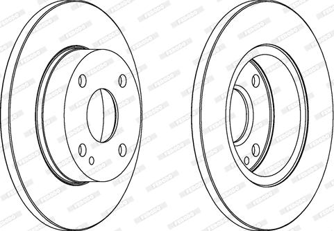 Ferodo DDF564 - Bremžu diski www.autospares.lv