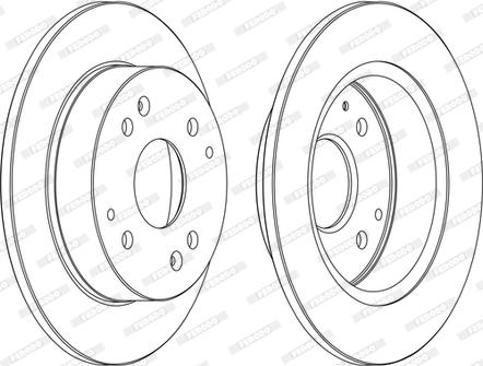 Ferodo DDF565-D - Bremžu diski www.autospares.lv