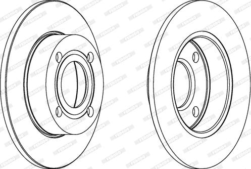 Ferodo DDF563 - Bremžu diski www.autospares.lv