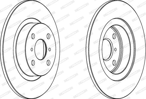 Ferodo DDF504 - Bremžu diski www.autospares.lv