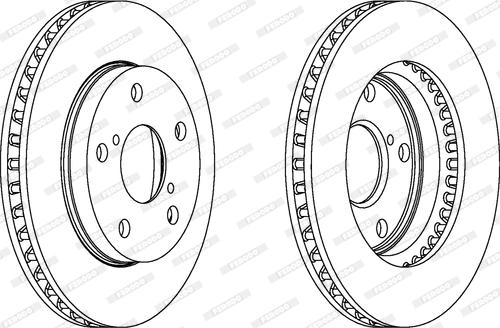 Ferodo DDF505 - Bremžu diski autospares.lv