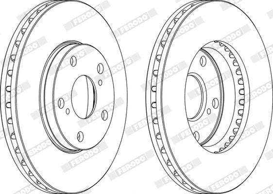 Ferodo DDF501X - Bremžu diski www.autospares.lv