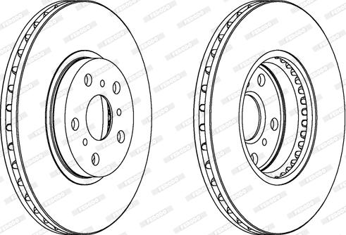 Ferodo DDF502 - Bremžu diski www.autospares.lv