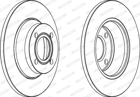 Ferodo DDF518C - Bremžu diski www.autospares.lv