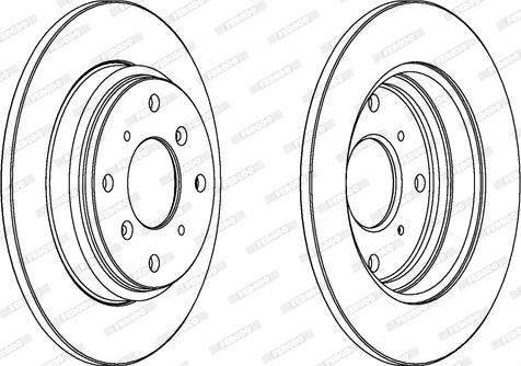 Ferodo DDF512 - Bremžu diski www.autospares.lv