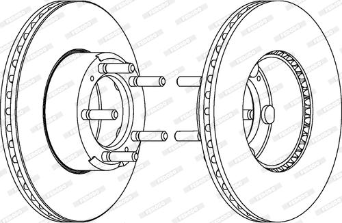 Ferodo DDF580 - Bremžu diski www.autospares.lv