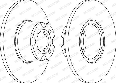 Ferodo DDF535 - Bremžu diski www.autospares.lv