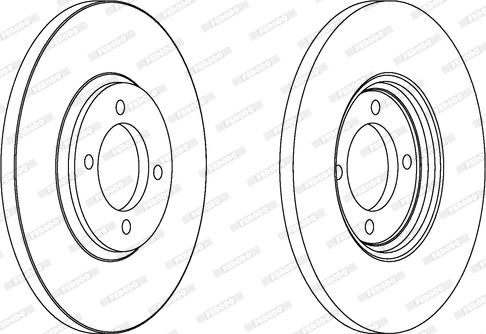 Ferodo DDF529 - Bremžu diski www.autospares.lv