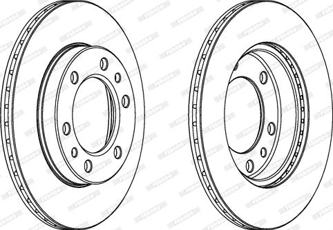 Ferodo DDF526 - Bremžu diski www.autospares.lv