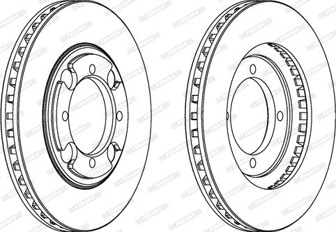 Ferodo DDF691 - Bremžu diski www.autospares.lv