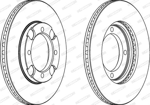 Ferodo DDF692 - Bremžu diski www.autospares.lv