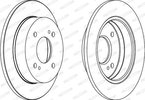 Ferodo DDF659 - Bremžu diski www.autospares.lv