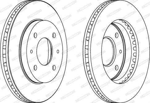 Ferodo DDF658 - Bremžu diski www.autospares.lv