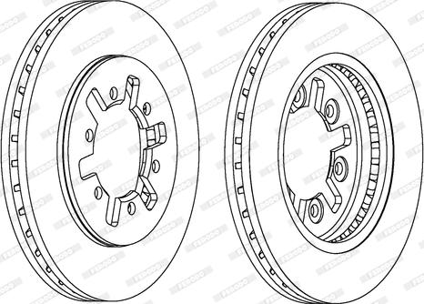 Ferodo DDF601 - Bremžu diski autospares.lv