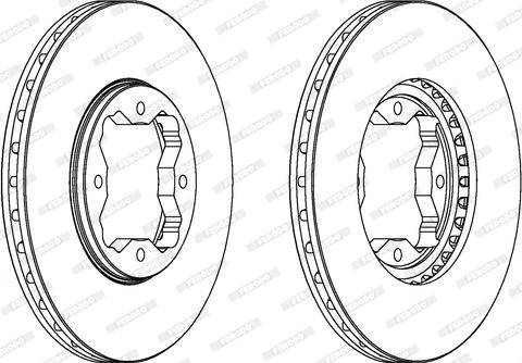 Ferodo DDF619 - Bremžu diski www.autospares.lv