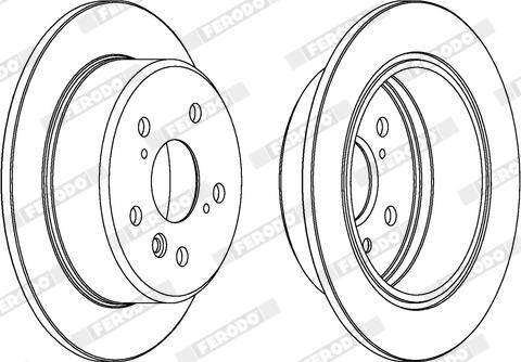 Ferodo DDF684X - Bremžu diski www.autospares.lv