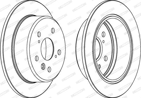 Ferodo DDF684 - Bremžu diski www.autospares.lv