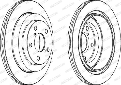 Ferodo DDF680 - Bremžu diski www.autospares.lv