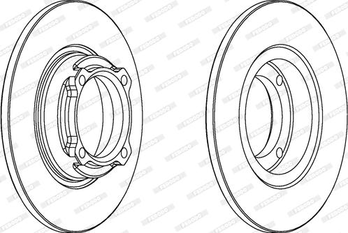 Ferodo DDF636 - Тормозной диск www.autospares.lv