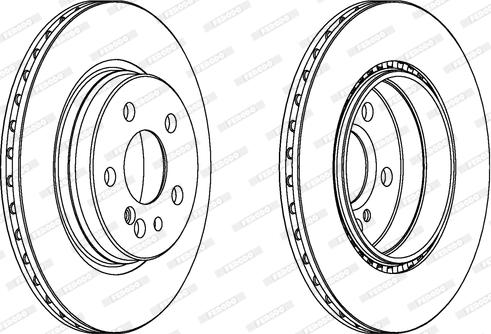 Ferodo DDF630 - Bremžu diski www.autospares.lv