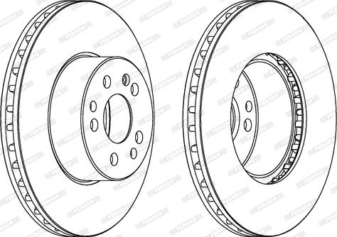 Ferodo DDF629 - Bremžu diski www.autospares.lv