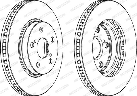 Ferodo DDF620 - Bremžu diski www.autospares.lv