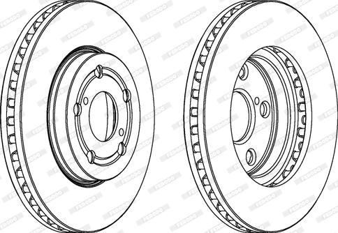 Ferodo DDF621 - Bremžu diski autospares.lv