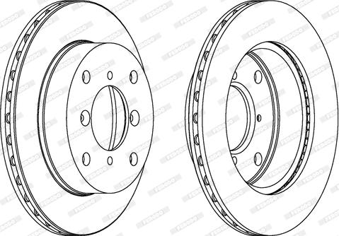 Ferodo DDF623C - Bremžu diski www.autospares.lv