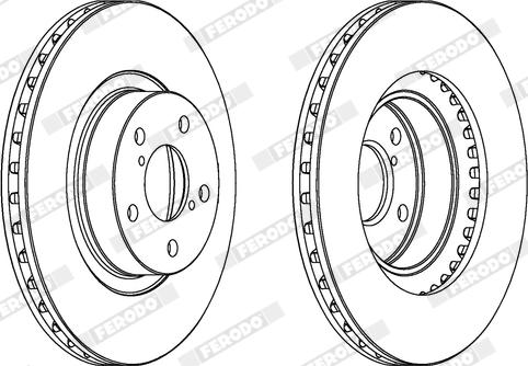 Ferodo DDF679X - Bremžu diski www.autospares.lv