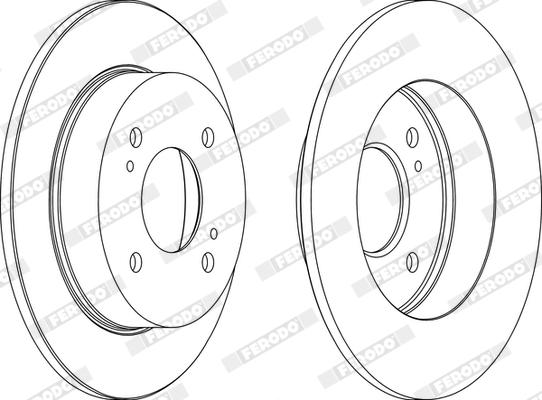 Ferodo DDF674X - Bremžu diski www.autospares.lv