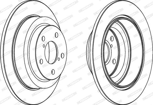 Ferodo DDF678C - Bremžu diski www.autospares.lv