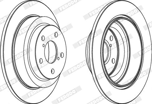 Ferodo DDF678X - Bremžu diski www.autospares.lv