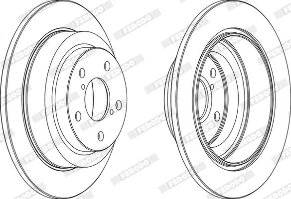 Ferodo DDF678X - Bremžu diski www.autospares.lv