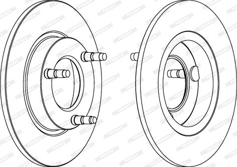 Ferodo DDF097 - Bremžu diski www.autospares.lv