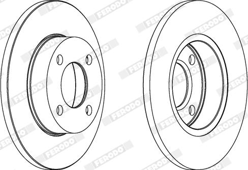 Ferodo DDF048X - Bremžu diski www.autospares.lv