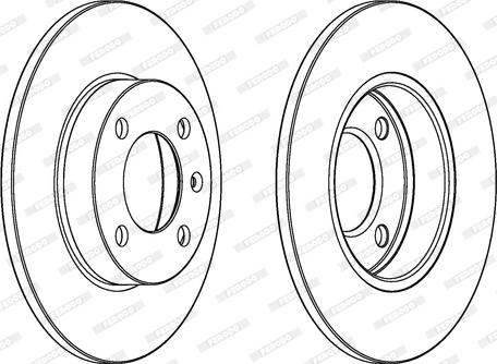 Ferodo DDF042C - Тормозной диск www.autospares.lv