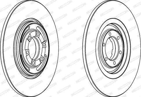 Ferodo DDF047 - Bremžu diski www.autospares.lv