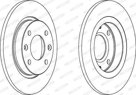 Ferodo DDF059 - Bremžu diski www.autospares.lv