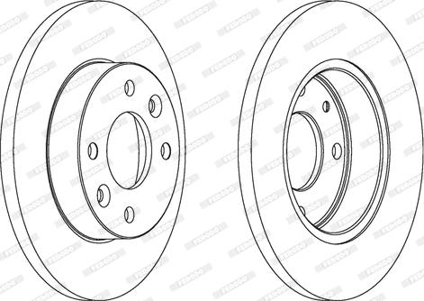 Ferodo DDF055 - Bremžu diski autospares.lv