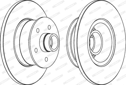 Ferodo DDF057 - Bremžu diski www.autospares.lv