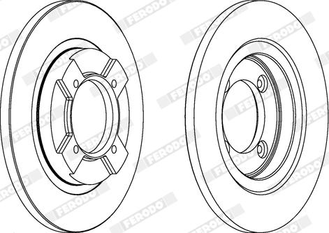 Ferodo DDF064X - Тормозной диск www.autospares.lv