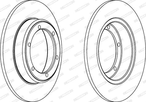 Ferodo DDF060 - Bremžu diski www.autospares.lv