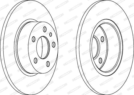 Ferodo DDF067 - Bremžu diski www.autospares.lv