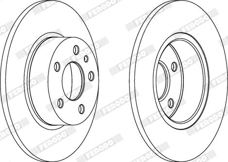 Ferodo DDF067X - Bremžu diski www.autospares.lv