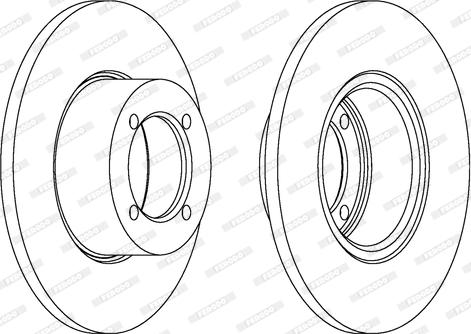 Ferodo DDF001 - Brake Disc www.autospares.lv