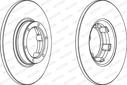 Ferodo DDF016 - Bremžu diski www.autospares.lv