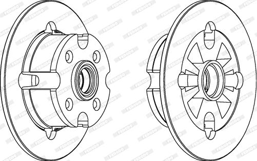 Ferodo DDF018 - Bremžu diski www.autospares.lv