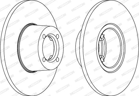 Ferodo DDF013 - Bremžu diski www.autospares.lv