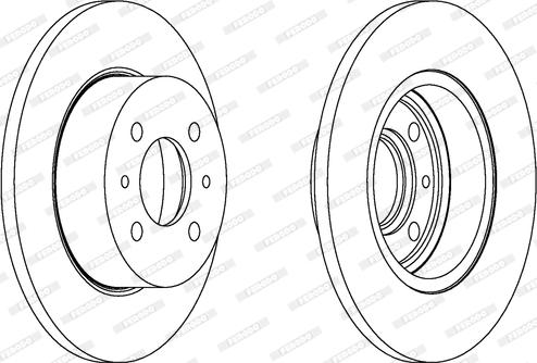 Ferodo DDF081 - Bremžu diski www.autospares.lv