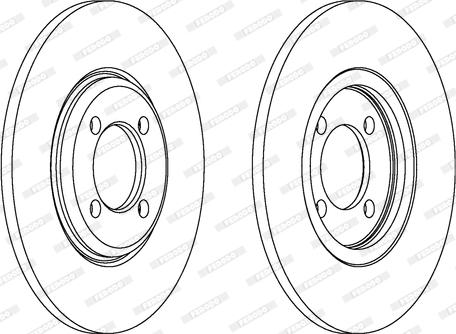 Ferodo DDF027 - Тормозной диск www.autospares.lv